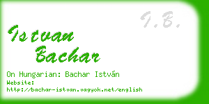 istvan bachar business card